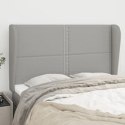 Testiera ad Orecchio Grigio Chiaro 147x23x118/128 cm in Tessuto 3117814
