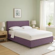 Louth, Letto Singolo Sfoderabile Made in Italy, Viola Lilla
