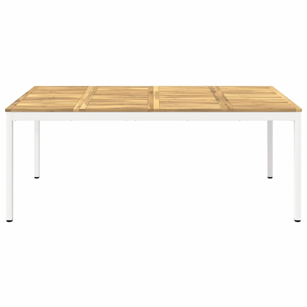 Tavolo da cena da giardino Bianco 196 x 100,5 x 75 cm 3394427