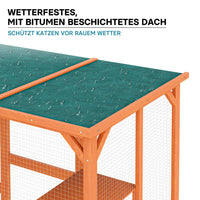 Recinto per gatti da esterno resistente alle intemperie 168 x 82 x 166,5 cm 6 piattaforme Parco Gabbia