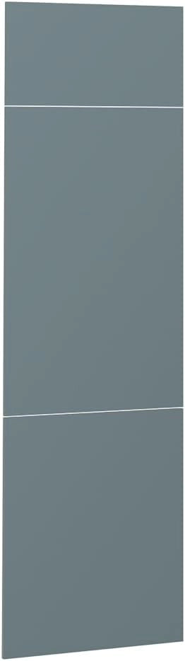 Frontale cucina R-Line, Grigio-blu, 59.6 x 196 cm frontale del mobile per mobile per frigorifero