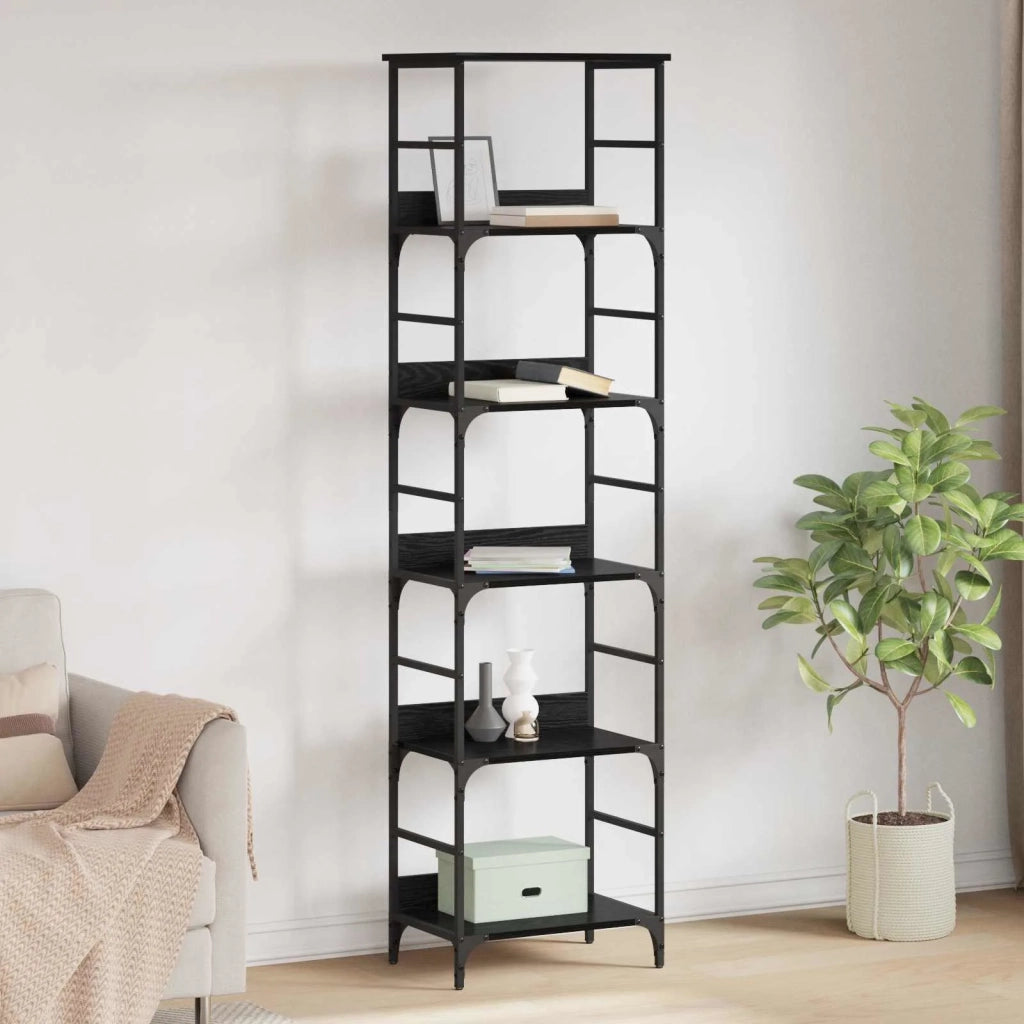 Libreria Rovere Nero 50 x 33 x 188,5 cm Legno multistrato 882759