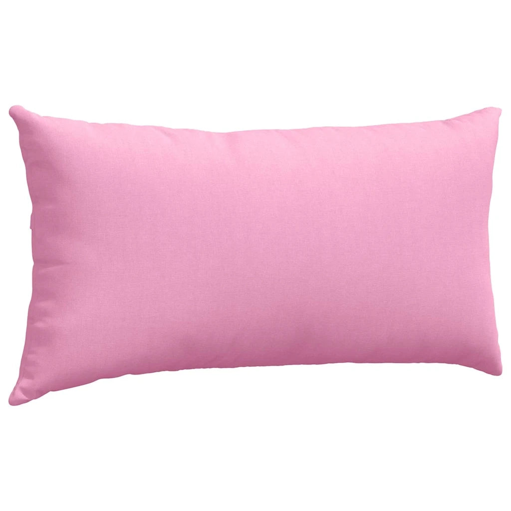 Cuscini da Divano 2 pz | Cuscini per sedie Rosa 80 x 40 cm Tessuto