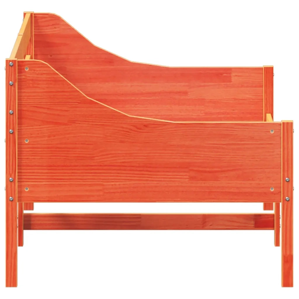 Letto singolo | Letto per adulti | Dormeuse senza Materasso Marrone Cera 90x190 cm Legno di Pino
