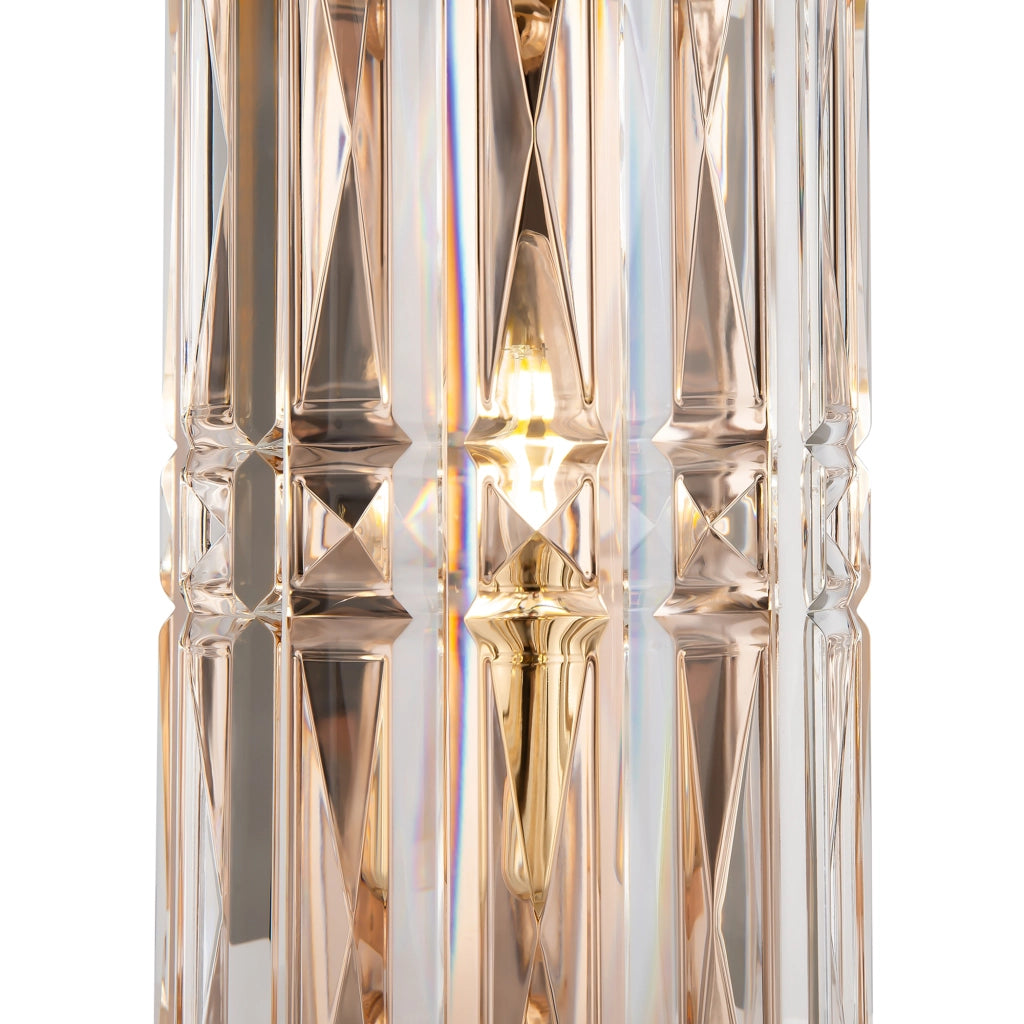 Maytoni applique contemporanea Facet 1 luce E14 oro metallo vetro