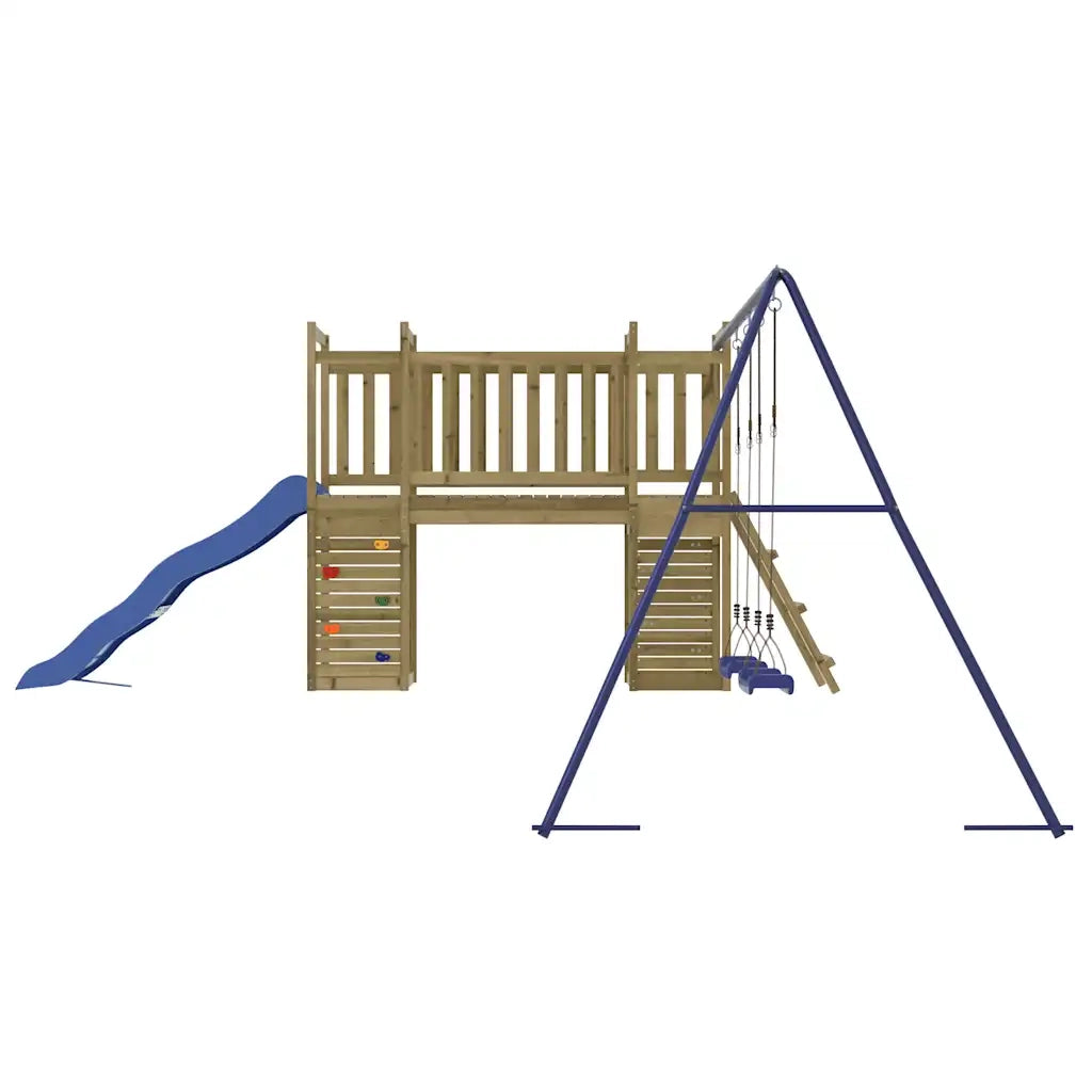 Set da Gioco da Esterno in Legno di Pino Impregnato