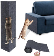 Mat per gatto da autoadesione, 40 x 200 cm, con adesivo, sostituzione tappeto, protezione per divano contro graffi, scala per gatti, grigio scuro