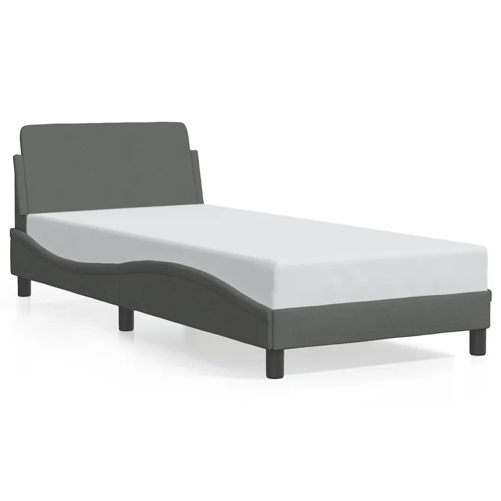 Giroletto con Testiera Grigio Scuro 90x200 cm in Tessutocod mxl 88230