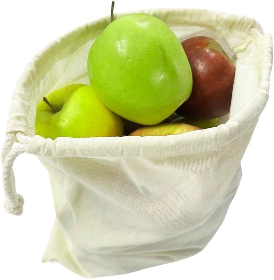 Borsa di cotone con cordoncino 25x30cm, 10 pezzi, borsa di cotone naturale con cordino di cotone piccola