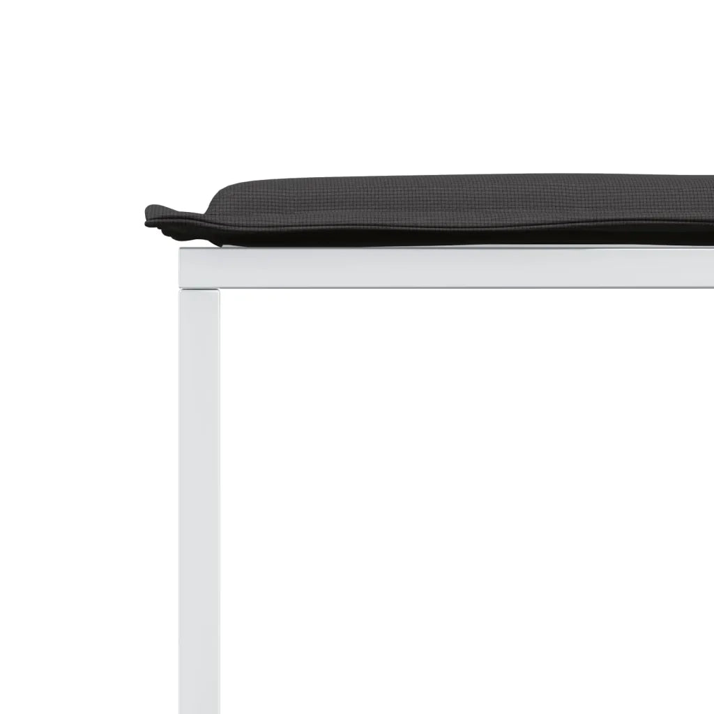 vidaXL Set da Pranzo da Giardino 17 pz con Cuscini Bianco in Textilene