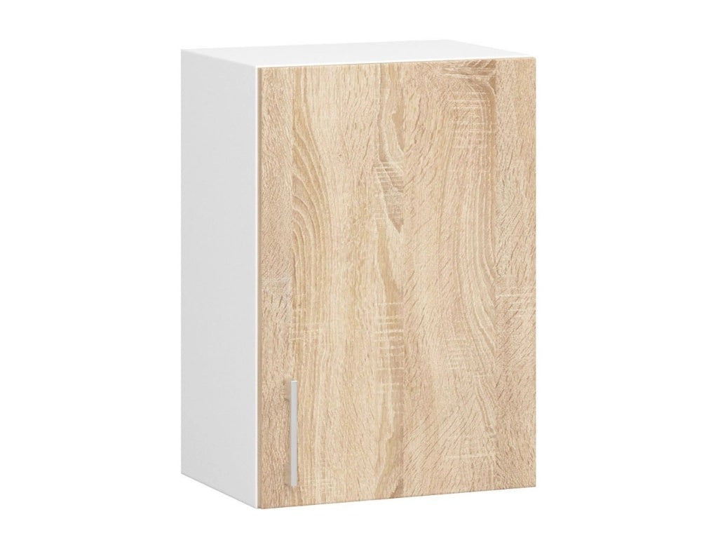 Mobile da cucina pensile sistema AKORD LIMA Bianco 40 cm 1 anta inserto frontale Sonoma Quercia 40x30,5x58 cm