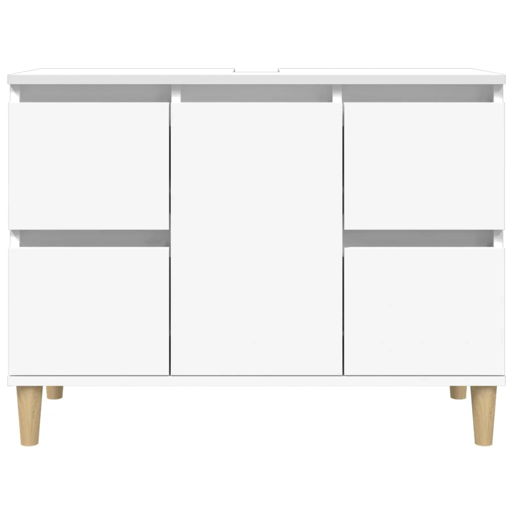 Mobile lavabo/lavabo 80 x 33 x 60 cm in legno laccato bianco 02_0006807