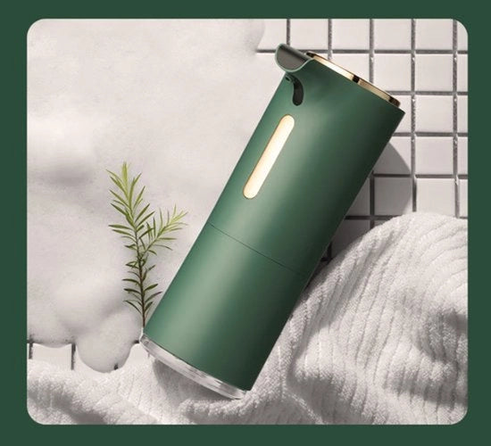 Dispensatore di sapone automatico, 300 ml, elettrodomestico di sapone con sensore, ricaricabile, impermeabile, adatto per bagno/cucina/lavaggio delle mani.