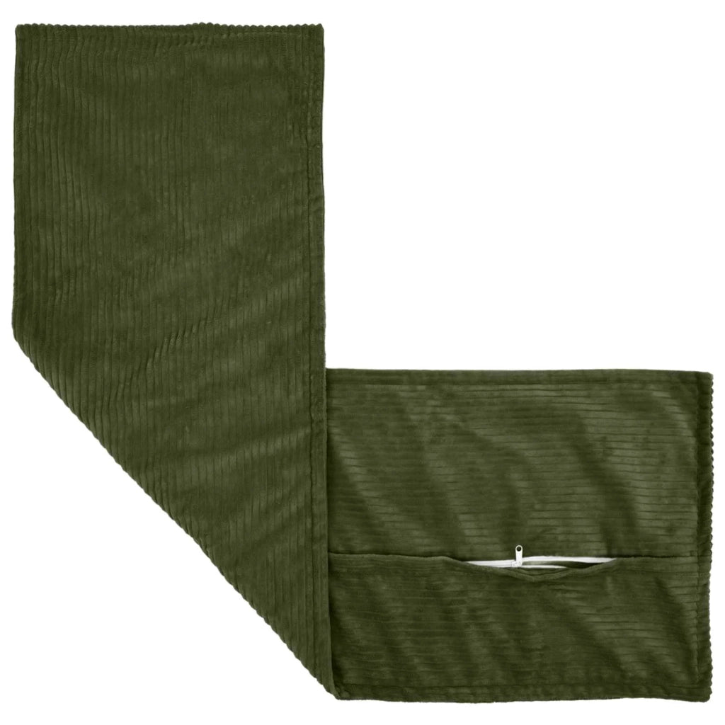 Federa 2 pz HOUTEN Verde 40 x 145 cm corduroy 917223