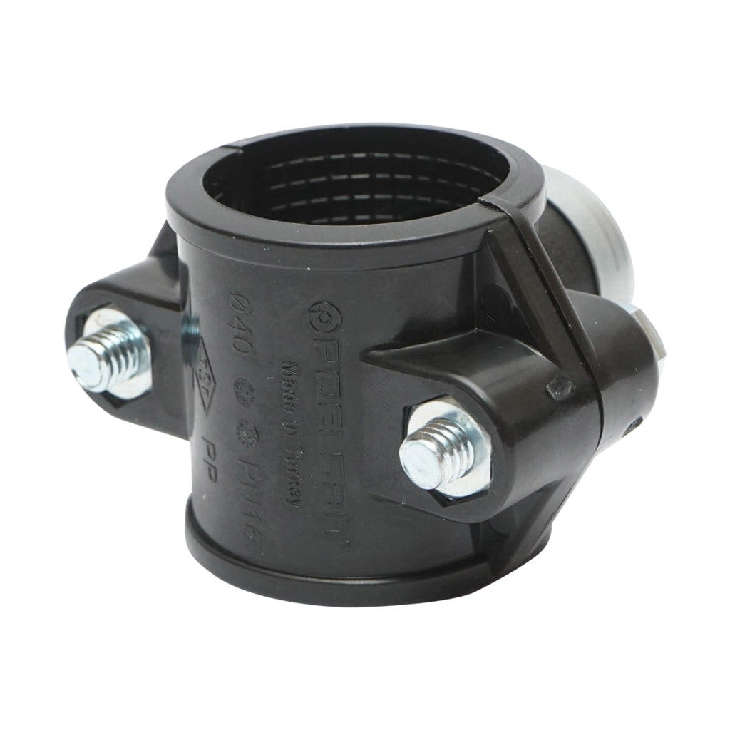 Morsetto di collegamento a compressione D40mm x 1/2 pollici, PN16
