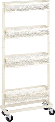 Trolley per cucina – ripiani per la cucina - Trolley di archiviazione con ruote – con livelli – sostenibile -spazievenditore