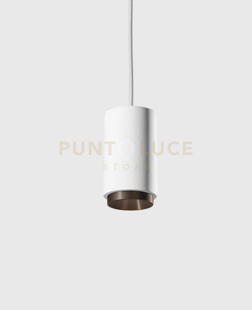 PROPILEI lampadario a Sospensione 1 Luce 2 Anelli Alluminio e Bronzo attacco GU10 in gesso e alluminio