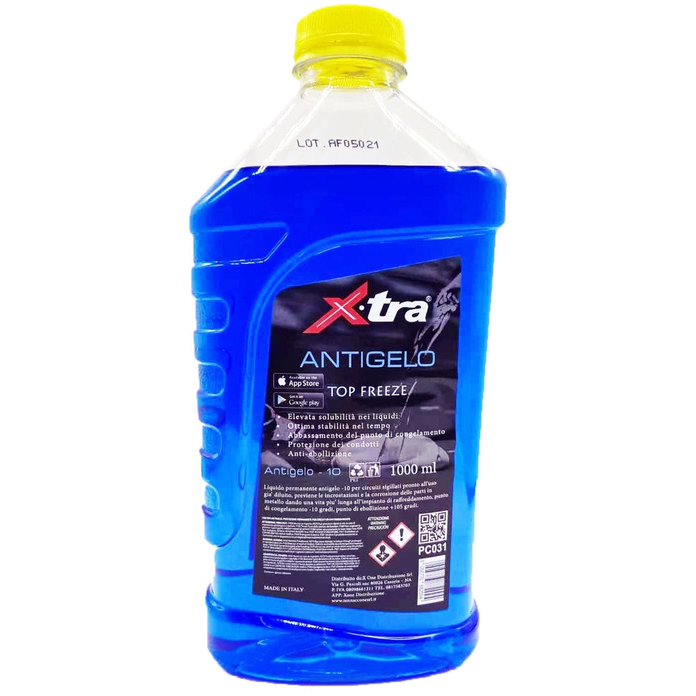 Trade Shop - Liquido Antigelo Blu 1 Lt Super Concentrato Per Radiatore Protezione Motore -10 -