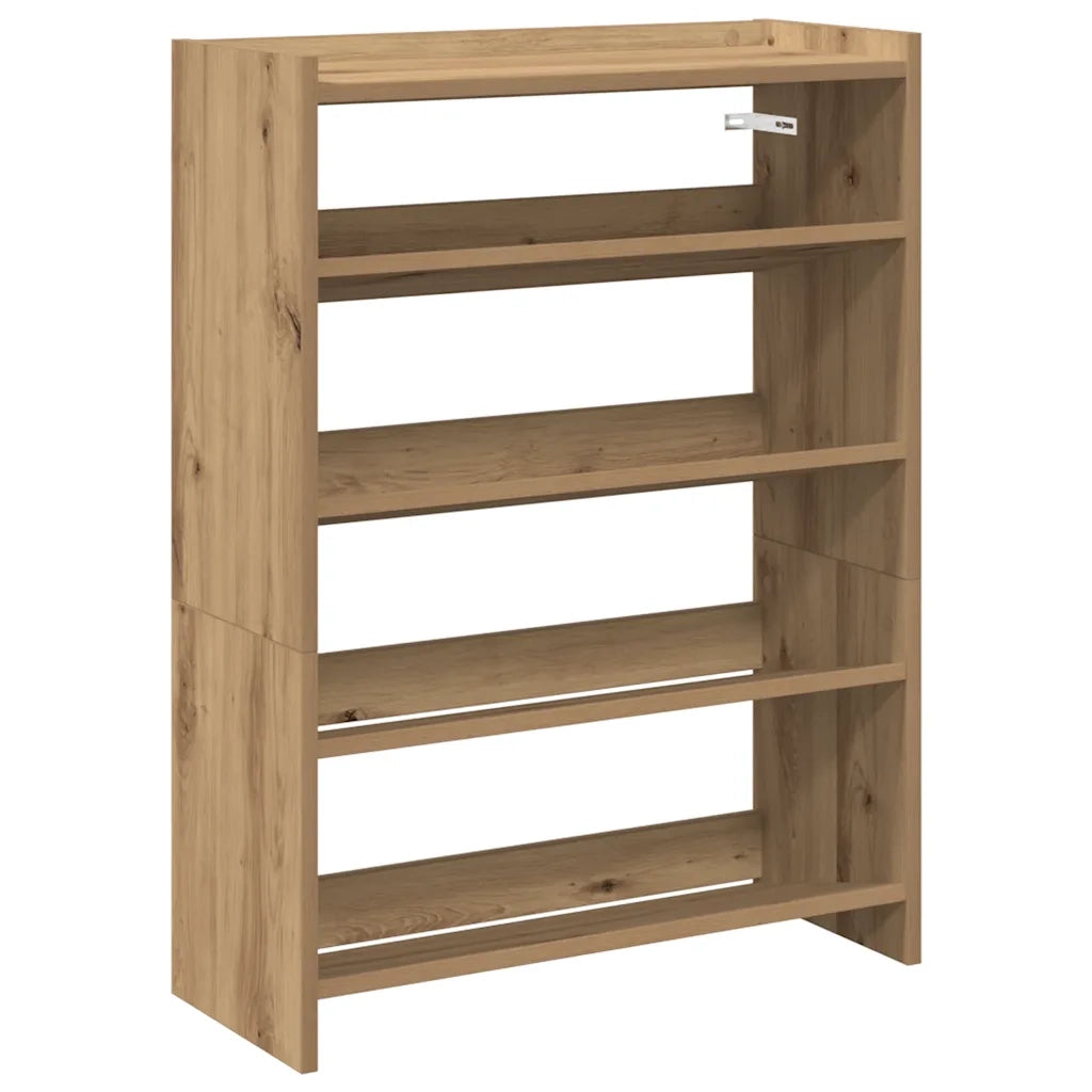 Scarpiera Rovere Artigianale 60x25x81 cm in Legno Multistrato