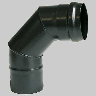 Curva 90  ° Nera  dm 80     MADE IN ITALY