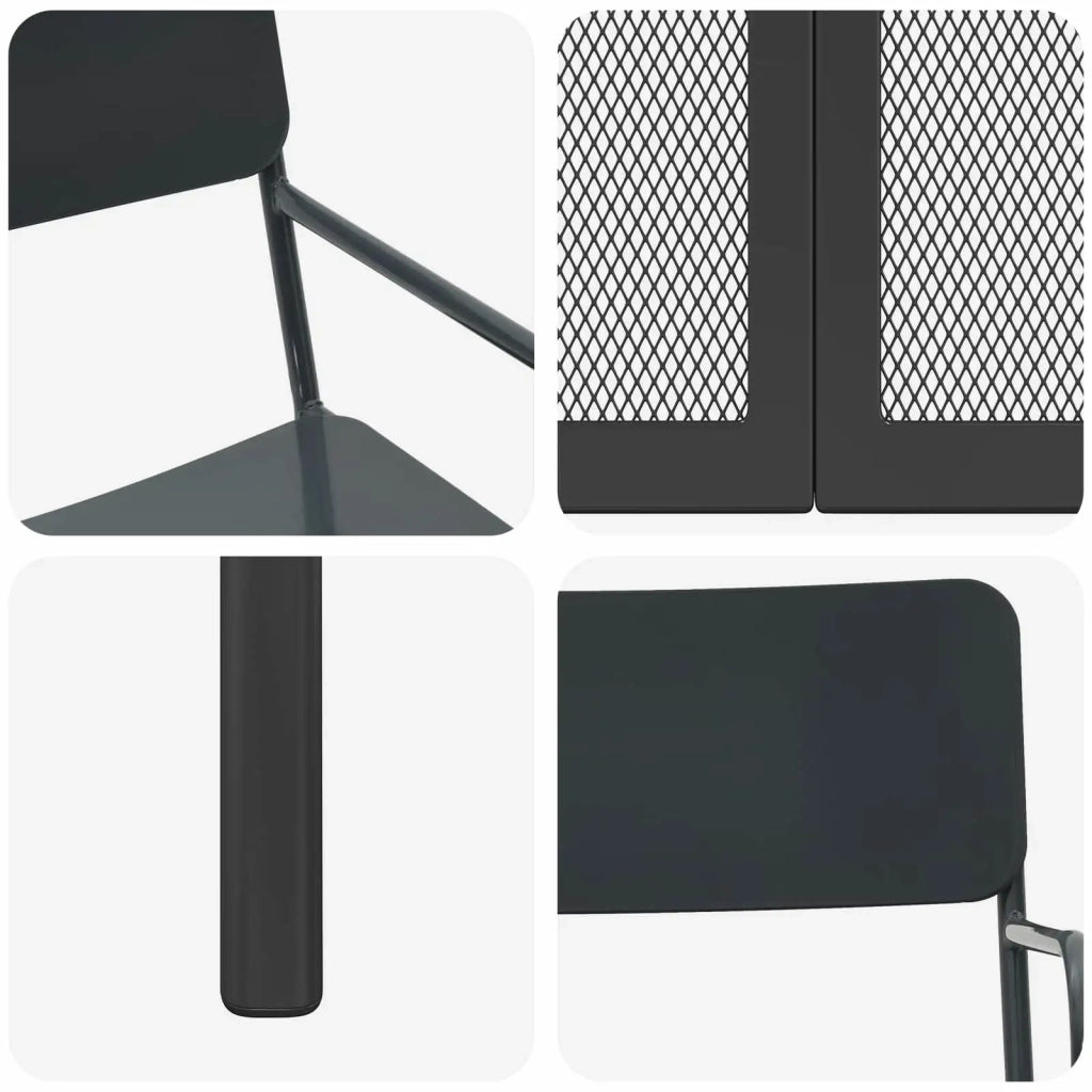 Set da pranzo 5 pz Antracite Acciaio 3422861