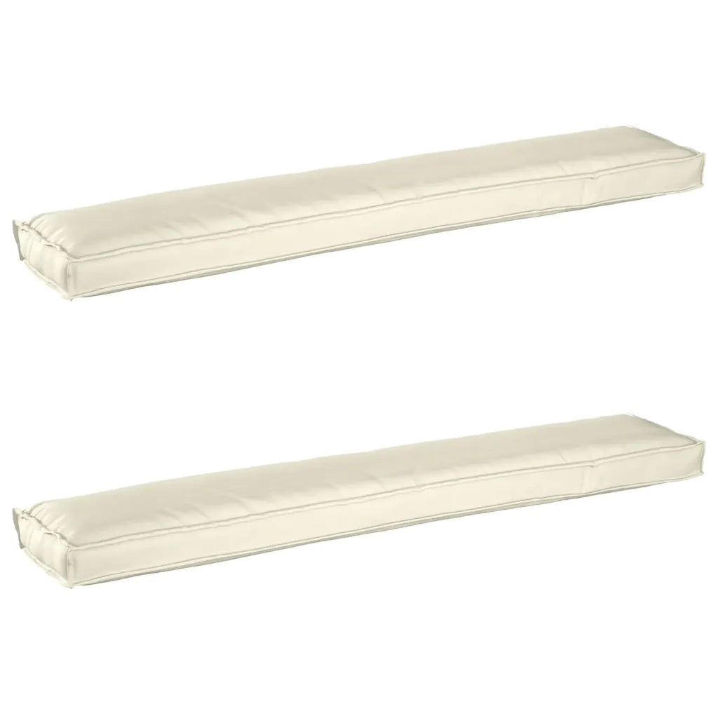 Set di Cuscini per Pallet 2 pcs Crema 200 x 40 x 8 cm 42001730
