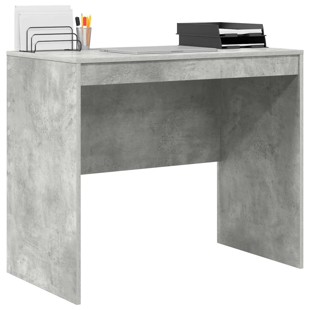 Scrivania | Tavolo da Ufficio Grigio cemento 90 x 50 x 76 cm