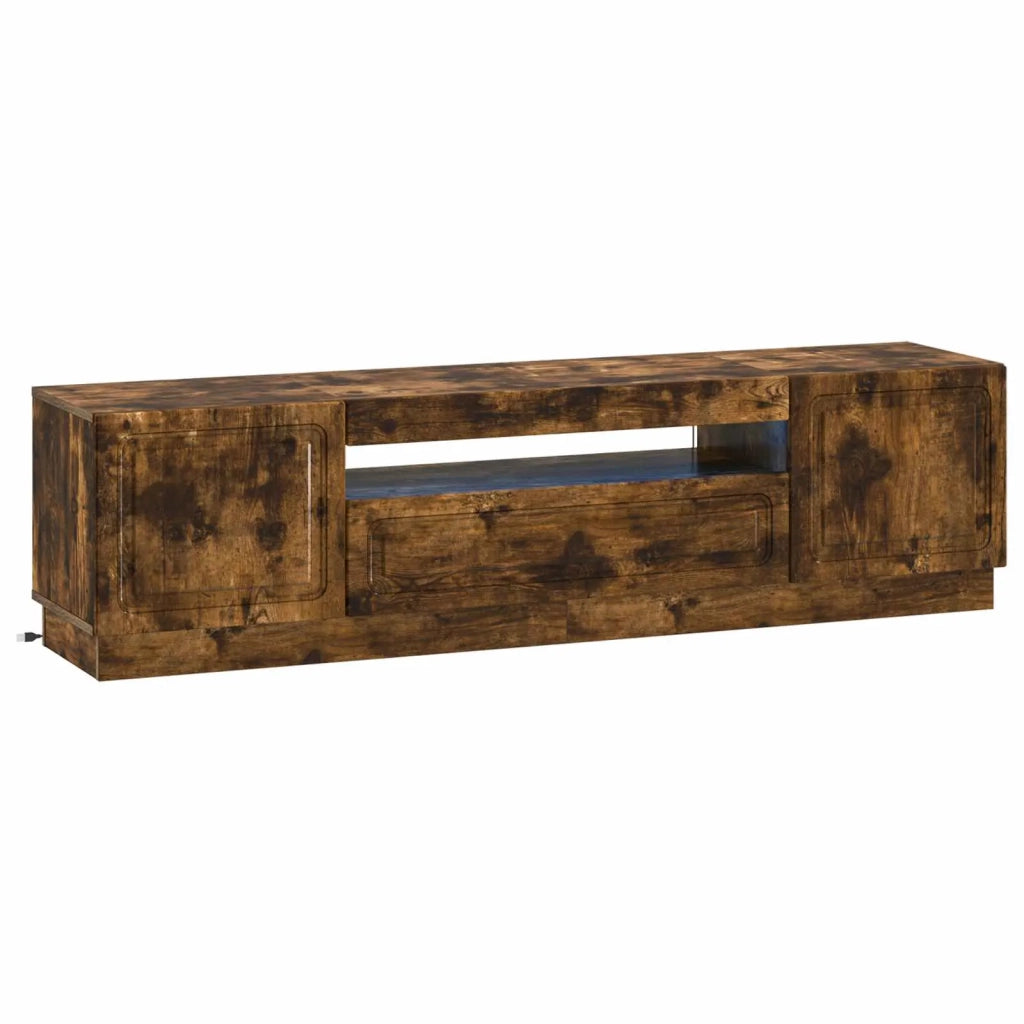 Mobile TV LED Rovere Fumo Legno ingegnerizzato 897790