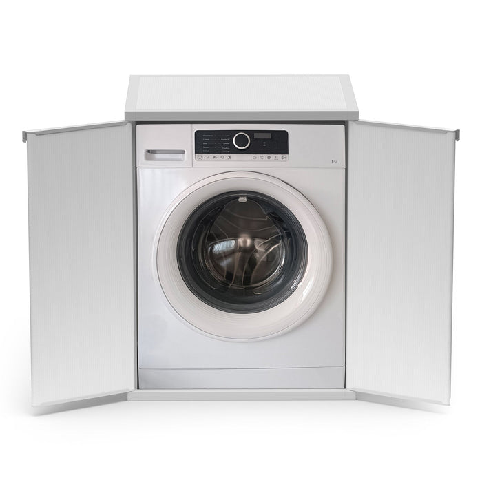 Coprilavatrice da Esterno 68,5x64x88 cm 2 Ante Bianco