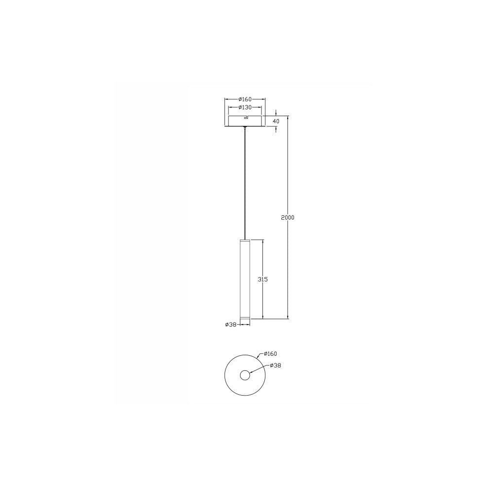 Lampada a sospensione singola bianco Prado di Fabas Luce - LED 6,5W dimmerabile, design moderno