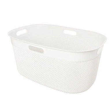 Keter CESTA PORTABIANCHERIA FILO 59X39XH27CM BIANCA