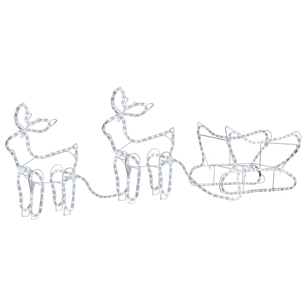 Renne e Slitta Decorazione Natalizia per Esterni 576 LED CFW8796018