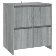 Credenza | Madia | Buffet da pranzo | Armadio da pranzo Grigio Sonoma 70x41x75 cm in Truciolato