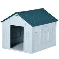 Cuccia per Cani di Taglia Media e Piccola max 20kg in PP Impermeabile, 65x75.7x63 cm, Blu