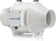 Ventilatore per la stanza da bagno - Ventilatore per stanza da bagno tubo 100 mm silenzioso presa di corrente UE modalità alta bassa regolabile posizionamento inline ventilatore per canale stanza da bagno ufficio orticoltura idroponica