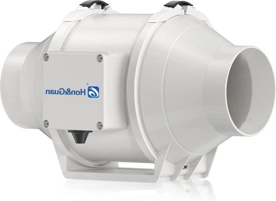 Ventilatore per la stanza da bagno - Ventilatore per stanza da bagno tubo 100 mm silenzioso presa di corrente UE modalità alta bassa regolabile posizionamento inline ventilatore per canale stanza da bagno ufficio orticoltura idroponica