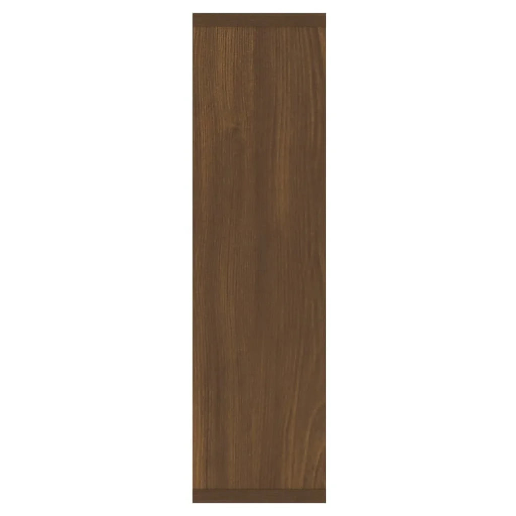 Armadio a specchio con illuminazione a LED rovere 76 x 15 x 55 cm marrone 02_0006667