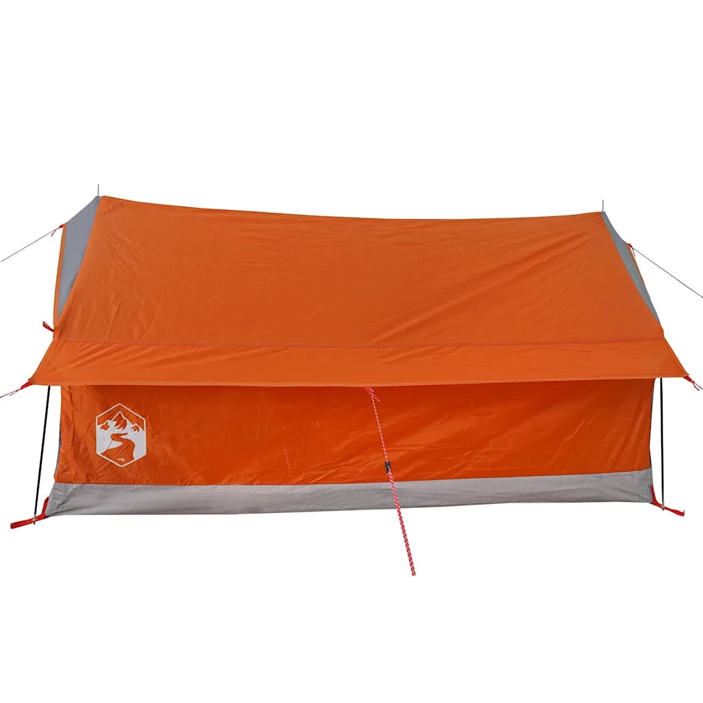Tenda da Campeggio 2 Persone-Tenda per Escursionismo Grigio e Arancione Impermeabile 954145