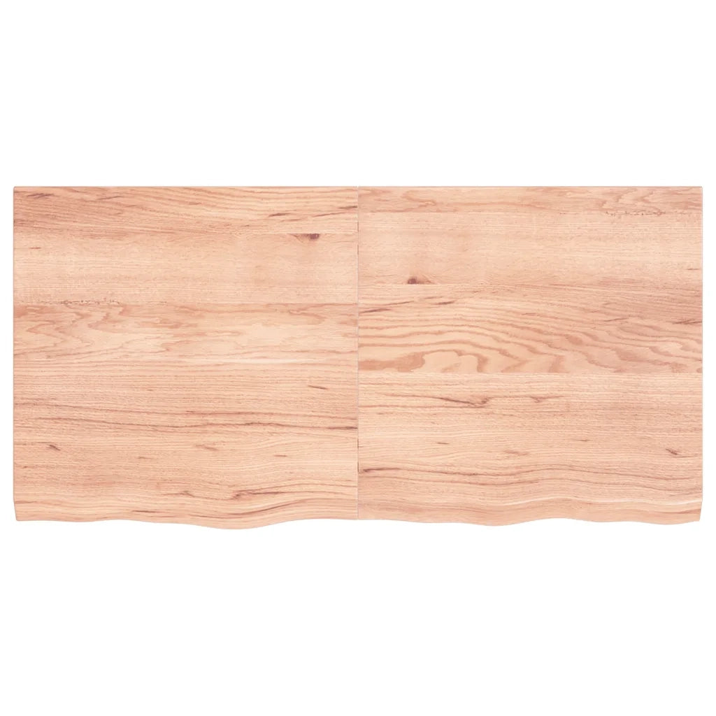 Ripiano Muro Marrone 120x60x(2-4) cm Massello Rovere Trattato