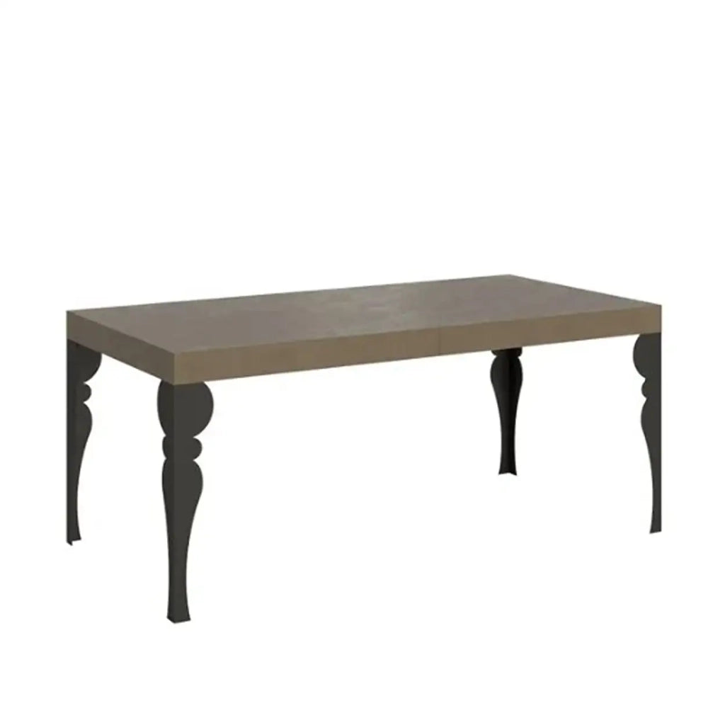 Tavolo allungabile 200/304x90 cm Paxon Premium tortora gambe antracite