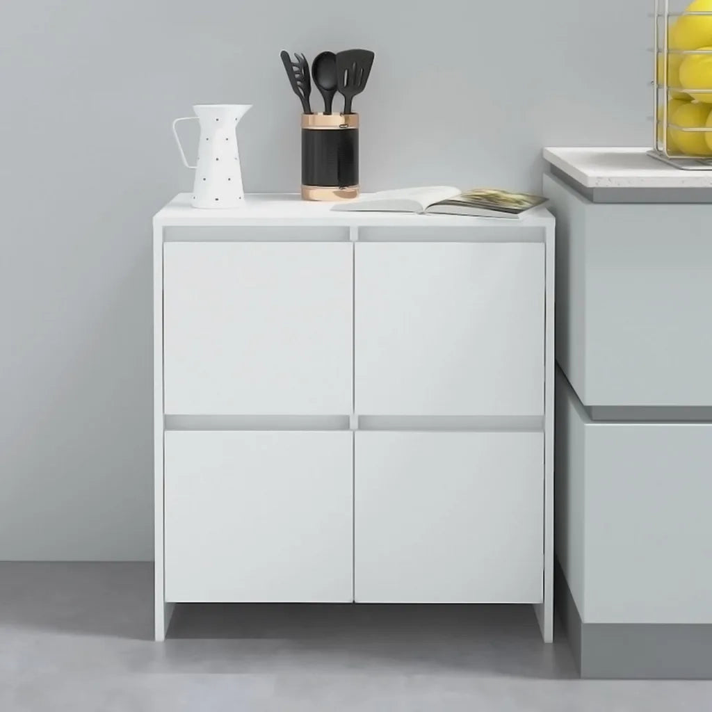 Credenza-Buffet-Armadio da cucina Bianca 70x41x75 cm in Truciolato 280722