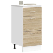 vidaXL Armadio Inferiore “Lyon” Rovere Sonoma 40x46x81,5 cm