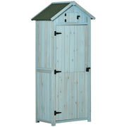 Ripostiglio Giardino in Legno con Porta e Sottopalchi ¨C Zephmum ¨C 77x54.2x179 cm