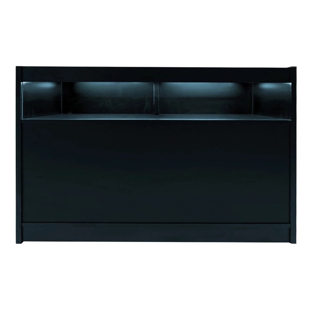 Set Banconi Negozio Iris LED B1500 CM60 Nero con Vetrina e Serratura