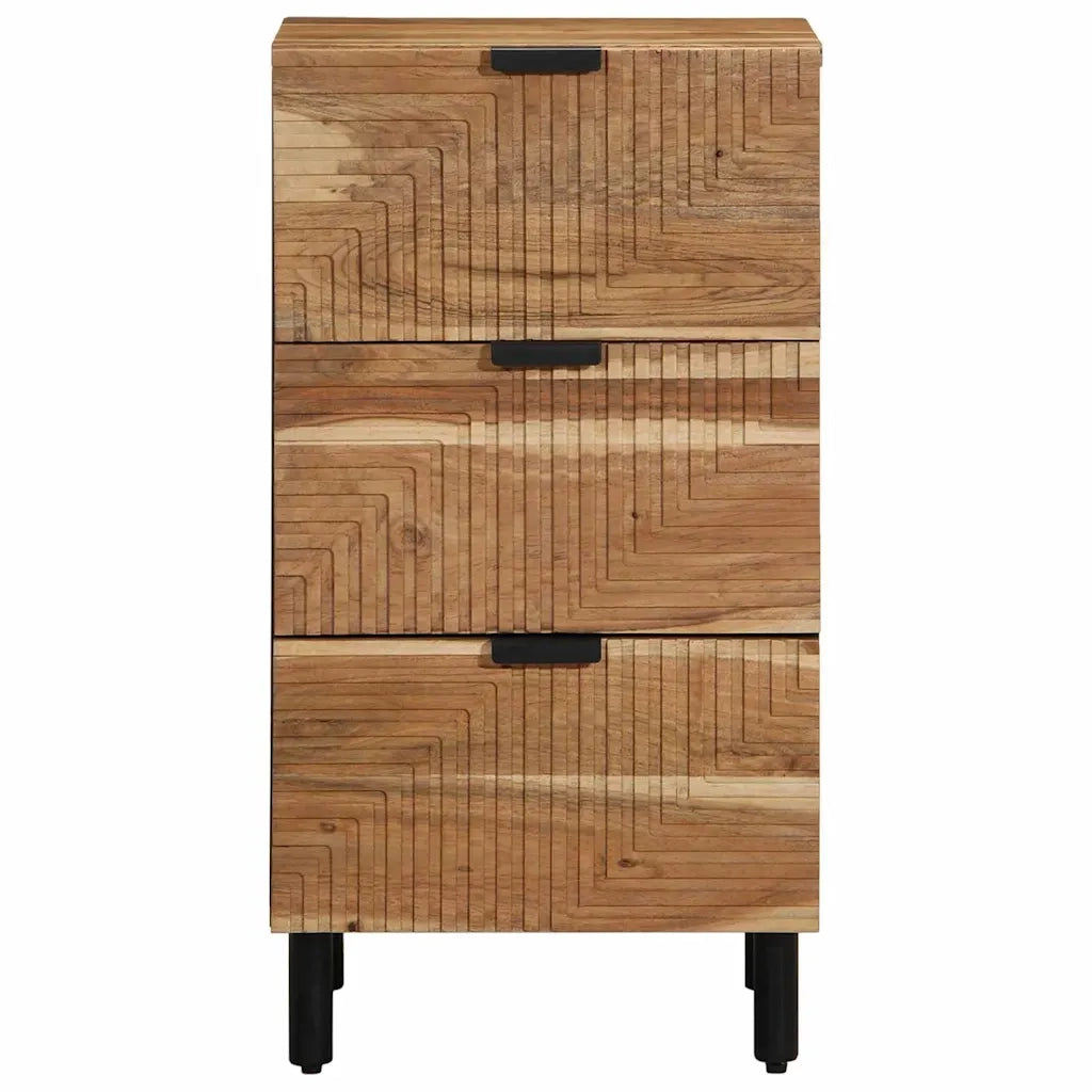 Credenza Naturale 40 x 33,5 x 75 cm Legno di Acacia Massello 4017779