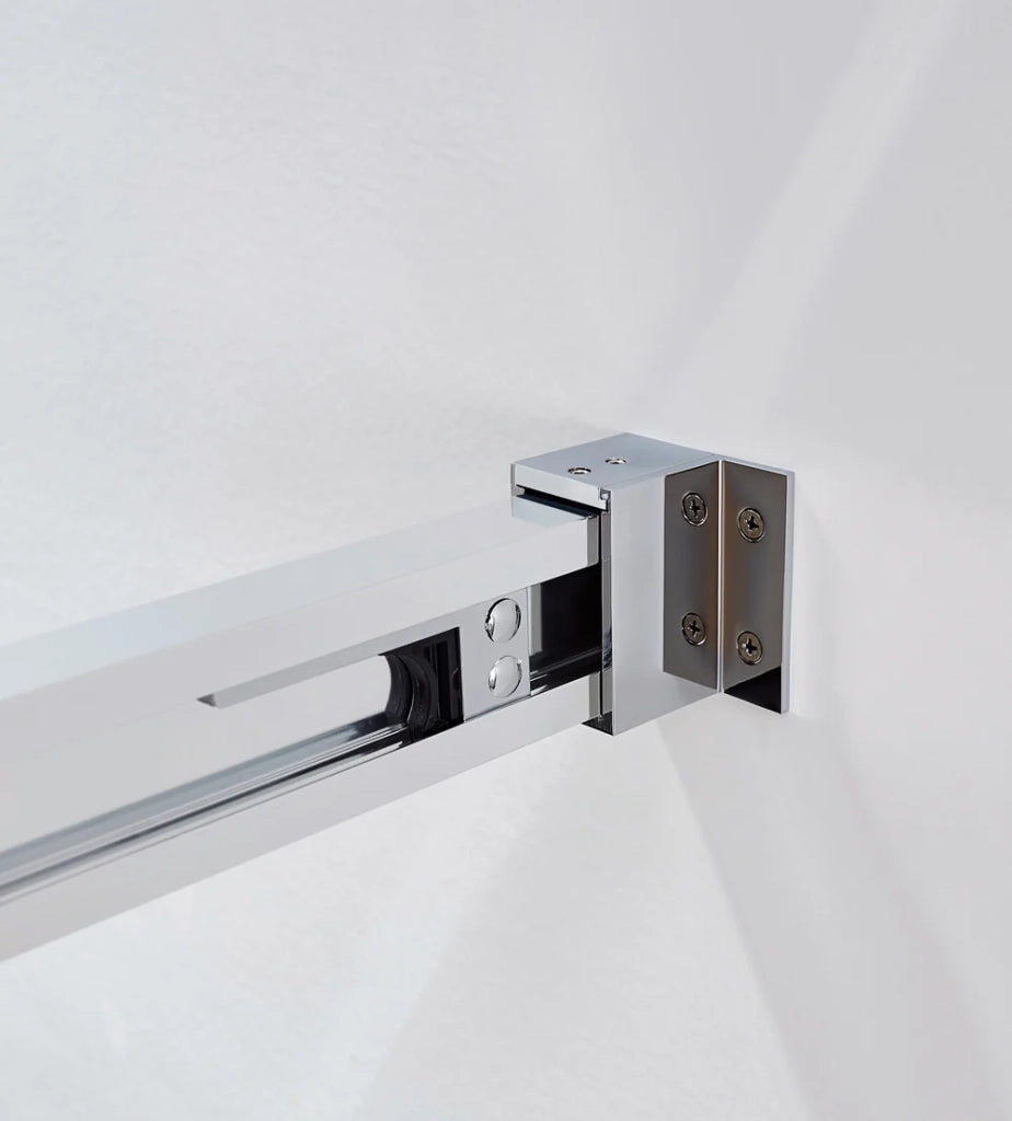 Box doccia angolare BASIC apertura al vertice 85x80 cm (80-85/75-80) bianco opaco vetro trasparente