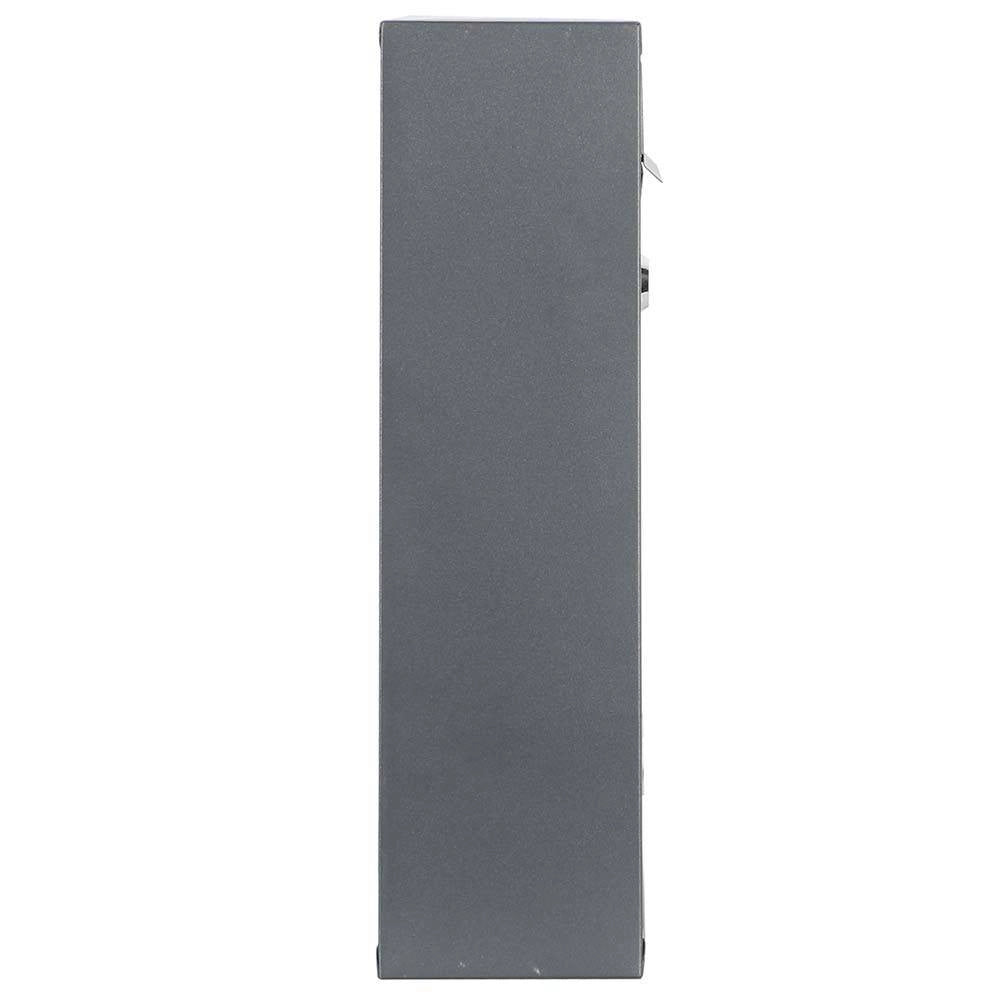 Trade Shop - Cassetta Postale Parete Acciaio Buca Lettere Posta Esterno Con Chiave Grigio -