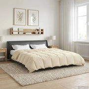 Duvet Invernale Trapuntato Crema 200 x 220 cm Microfibra