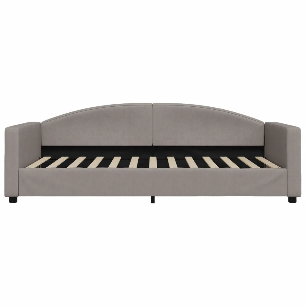 Divano Letto con Letto Estraibile Tortora 100x200 cm in Tessuto