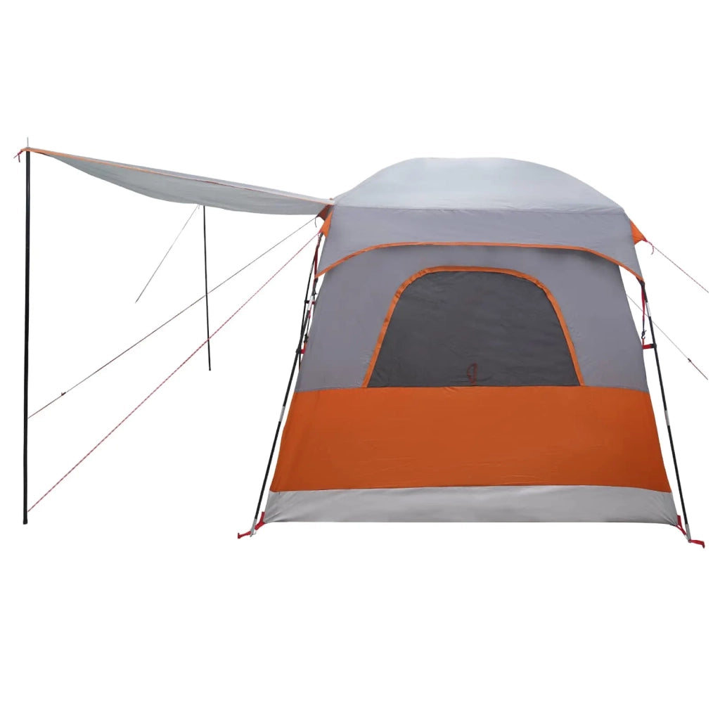 Tenda Familiare con tetto Grigio e arancione 380 x 260 x 190 cm 42028495